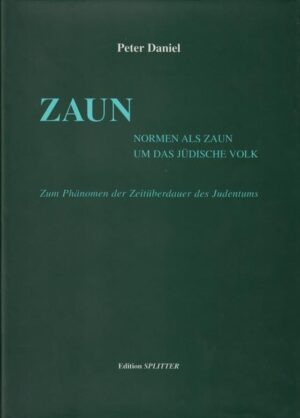 Die Welt mit Ideen zu befruchten, sich veränderten Lebens- wie Zeitumständen anzupassen und dabei dennoch die eigene Identität zu bewahren: Charakteristikum des jüdischen Volkes durch die Zeiten. Im Heute haben sich die Grenzen zwischen Juden und Nicht-Juden mehr und mehr verwischt, erscheint die Existenz einer spezifisch-jüdischen Identität für das Morgen keineswegs als so gesichert. Peter Daniel arbeitet in vorgliegender Studie die überlebens-bedeutsame Rolle der "Normen-Zäune" heraus: als Schutz für die "Weisung" (Tora) wie für das jüdische Volk, als Abrenzung gegenüber den gleichermaßen mächtigen wie zerströrerischen Einflüssen von Idolatrie.