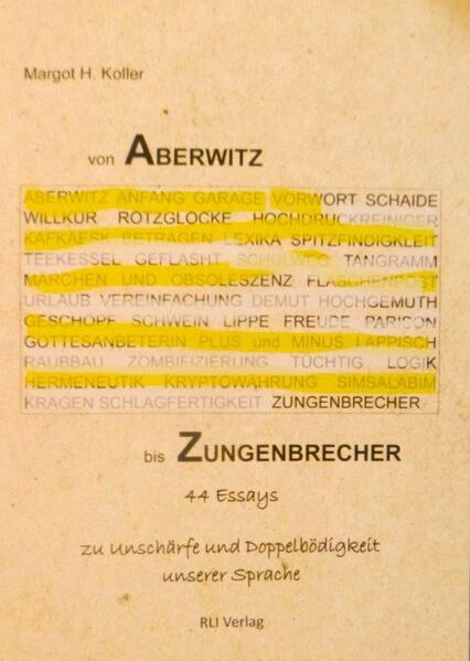 In vierundvierzig kurzen Essays wird in humorvoller Weise und leicht verständlich dazu angeregt, sich anhand von vierundvierzig Wortbeispielen mit speziellen Problemen oder solchen, die es werden können, vergnüglich auseinanderzusetzen und so zu einem vertieften Sprachverständnis zu kommen.