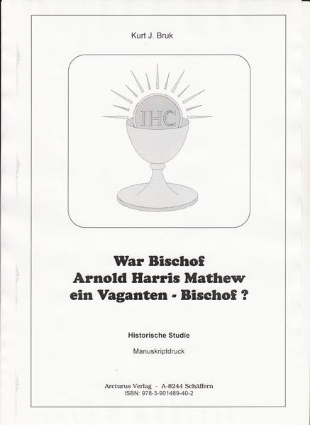 War Bischof Arnold Harris Mathew in Viganten - Bischof? | Bundesamt für magische Wesen