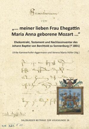  meiner lieben Frau Ehegattin Maria Anna geborene Mozart ... | Bundesamt für magische Wesen