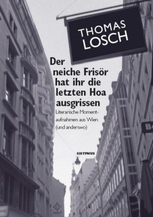 Prosatexte aus den letzten zwei Jahrzehnten. Literarische Momentaufnahmen aus Wien, aber auch aus Paris, Berlin, Brünn, Graz oder Hohenau an der March. Die geschilderten Szenen spielen sich in Gaststätten ab, in öffentlichen Verkehrsmitteln und den dazugehörigen Haltestellen, auf der Straße, im Stiegenhaus, auf der Psychiatrie, im Schwimmbad und in der freien Natur. Wo halt der Autor so hinkommt, mehr oder weniger zufällig. Und dort treten dann mehr oder weniger alltägliche Figuren auf, die Wiener Dialekt sprechen oder auch nicht. Mit von der Partie sind immer wieder kreischende Kinder, resolute Damen, Kopfnicker, bedrohliche Männer mit Mafia-Sonnenbrillen und nicht zuletzt Hunde aller Art. Doch die Hauptrolle spielt die besondere Wahrnehmung des Autors, der fremde Blick, den er sich über die Jahrzehnte erhalten hat. Seine Gedankengänge und Assoziationen schwanken zwischen (Selbst-)Ironie und (Mit-)Gefühl, Banalität und überraschenden Wendungen. Alles ist ganz genauso wie im wirklichen Leben, nur ein bisserl anders.