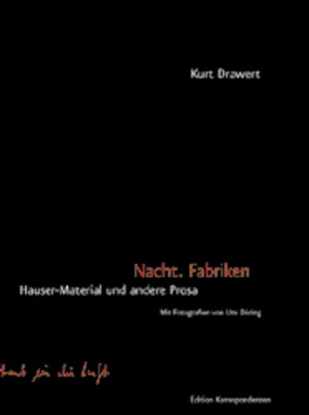 In Prosatexten von hintergründiger Dichte legt Kurt Drawert den Blick frei auf die Beschädigung des Individuums durch die Gewalt sozialer Systeme. Den Phrasen bis zu dem Punkt nachgehend, wo sie verkörpert sind, diagnostiziert er die Krankheit der Welt als die Krankheit ihrer Texte. Literarisch anspielungsreich und in luziden gedanklichen Verknüpfungen erzählt er die Geschichte des Körpers als die eines Fremdkörpers, legt Brüche der Identität und der Erinnerung offen. In seinem Hauser-Material - in diesem Band erstveröffentlicht - bedient sich Drawert der Figur Kaspar Hauser als einer Metapher für das ausgegrenzte Irrationale, das mit der Auflösung der antipodischen Gesellschaftssysteme von Ost und West in die aufgeklärte Welt einbricht.