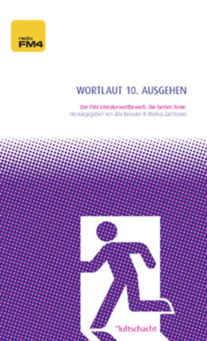 Seit 2002 gibt es den jährlichen FM4 Literaturwettbewerb Wortlaut. Knapp 1000 Einsendungen zeigen jedes Jahr wieder, dass FM4-HörerInnen durchaus Talent und Lust am Schreiben haben. Von der Qualität der Texte kann man sich in den Wortlaut-Büchern überzeugen. Da finden sich Namen, die man mittlerweile durchaus kennt: Doris Mitterbacher, Monique Schwitter, Lukas Meschik, Gabi Kreslehner oder Cornelia Travnicek. Für einige Gewinnerinnen war Wortlaut der Start für ihre weitere Schreibtätigkeit. Auch heuer werden wieder zehn Autorinnen und Autoren, die ihre Gedanken, Ideen und Assoziationen - zum diesjährigen Thema „ausgehen“ - in eine Kurzgeschichte gefasst haben, für diese Anthologie ausgewählt. Die Jury: Fiva (Musikerin und Autorin), Daniel Glattauer (Schriftsteller und Journalist), Martin Fritz (Gewinner von Wortlaut 09), Barbi Markovic (Schriftstellerin) und Stefan Slupetzky (Schriftsteller).