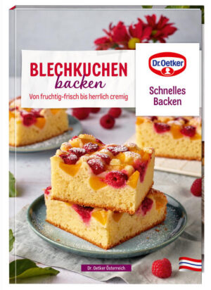 Herzlich willkommen zu einem köstlichen Abenteuer in der Welt der Blechkuchen! In diesem Rezeptbuch laden wir ein, die Freude am Backen zu entdecken und mit uns auf eine süße Reise durch unzählige Geschmacksvariationen zu gehen. Ein Blechkuchen ist nicht nur ein Gaumenschmaus, sondern auch ein Stückchen Gemütlichkeit, das wir gerne mit unseren Liebsten teilen. Die Magie von Blechkuchen liegt nicht nur in ihrer Einfachheit, sondern auch in ihrer Vielseitigkeit. Von einfachen Kuchen über fruchtig-frische Varianten bis hin zu cremigen Verführungen - die Rezepte in diesem Buch sind für jeden Anlass und Geschmack passend. Ob für gemütliche Familienfeiern, geselligem Beisammensein oder einfach als süße Belohnung zwischendurch, hier finden Sie Ihre Inspirationen. Beim Durchblättern werden Sie feststellen, dass wir nicht nur traditionelle Klassiker im Buch haben, sondern auch kreative Rezepte und moderne Variationen wie z. B. den Schokokuss-Kuchen oder die Raffaello®-Schnitten.