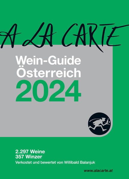 Österreichischer Wein hat Weltklasse-Niveau! Der renommierte Weinexperte Willibald Balanjuk verkostet alljährlich für den A la Carte-Weinguide etwa 3.500 Weine und bewertet sie nach dem international maßgeblichen 100-Punkte-System. Ergänzend dazu findet der Leser Kurzporträts der besten Weingüter und einen Rückblick auf die jeweils besten Jahrgänge.