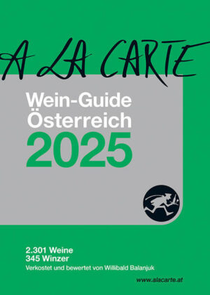 Österreichischer Wein hat Weltklasse-Niveau! Der renommierte Weinexperte Willibald Balanjuk verkostet alljährlich für den A la Carte-Weinguide etwa 3.500 Weine und bewertet sie nach dem international maßgeblichen 100-Punkte-System. Ergänzend dazu findet der Leser Kurzporträts der besten Weingüter und einen Rückblick auf die jeweils besten Jahrgänge.