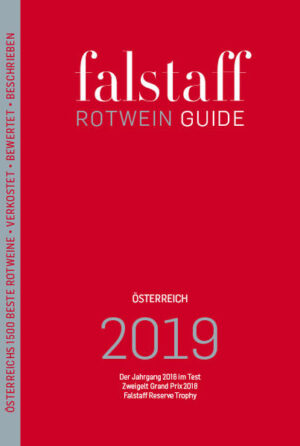 Im Rahmen der Rotweingala 2018 wird der neue Falstaff Rotweinguide 2019 präsentiert und mit ihm die besten Rotweine des Jahrgangs 2016, die besten jungen Rotweine (Zweigelt, Blaufränkisch und Cuvée) aus dem Jahr 2017 sowie gereifte Rotweine in der Reserve Trophy. Über 1.500 Weine wurden bewertet! Zusätzlichen Service bietet der Guide mit den Kontaktdaten der Weingüter, den Ab-Hof-Preisen und der »Best Buy«- Sektion mit Top-Weinen unter 10 Euro. Ein Nachschlagewerk als Einkaufhilfe, ein Buch zum Schmökern und Verschenken.