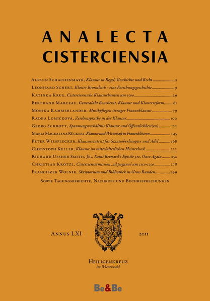 Analecta Cisterciensia 61 (2011) | Bundesamt für magische Wesen