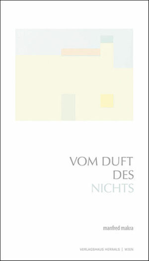 Der lombardische Maler Antonio Calderera schrieb über seine Bilder: „Ich möchte das Nichts malen, jenes Nichts, welches das Ganze ist - das Schweigen, das Licht, der Raum.” Manfred Makra begann diesem Duft des Nichts nachzuspüren. Die so entstandenen Texte sind Einübungen in das Verstehen der Arbeit des berühmten Malers und bilden Brücken, Übergänge und Zwischenräume für sein eigenes bildnerisches Schaffen.