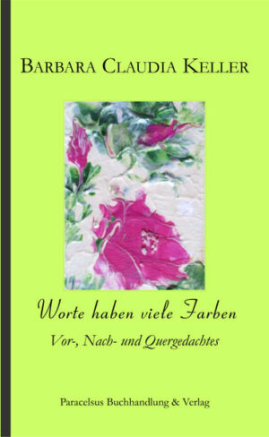 B. C. Keller präsentiert wie schon in der Vergangenheit eine eigenständige literarische Form. Die Autorin bringt es fertig, erzählend und aufzeigend Wissenswertes und Amüsantes, Zeitkritisches und nachdenklich Machendes unter einen Hut zu bringen. Petitessen wechseln ab mit Alltagsthemen, auf unorthodoxe Weise seltener Angesprochenes gibt Ein- und Ausblicke. Perspektiefen und Höhen werden ausgeleuchtet, B. C. Keller gibt kund, was sie bewegt. Und dies wird immer mehr …