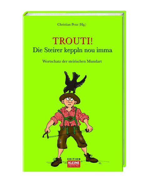 Leck Fett‘n! Jetzt ist die definitiv-original-urige steirische Mundart-Trilogie komplett. Mit „Trouti!“ erfährt man auf ein Neues, wie den Steirern der Schnabel gewachsen ist. Sympathisch, kernig, deftig - so wird und wurde im Land gekepplt. Der Sprachführer enthält mehr als 1200 neue Redewendungen und Mundartwörter, die jeder Steirer kennen muss. Und jeder Zugereiste sowieso, damit er sich zwischen Wadlbeissan und Brodlern wohl fühlt.