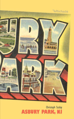 „asbury park ist so vieles schon gewesen/ und. wer hierher kommt, hat aufgehoert,/ die wirklichkeit nach ihren wuenschen/ zu fragen.“ Christoph Szalay fragt in Asbury Park, NJ dennoch nach diesen Wünschen: In der Geisteshaltung eines modernen Flaneurs führt er uns durch diese Stadt, deren Glanz und Luxus längst verblasst sind, und verzeichnet mit großer Behutsamkeit und Präzision Ausschnitte einer Wirklichkeit, deren Davor und Danach in der poetischen Vorstellung bleiben - Figuren, Dialoge, Wörter ergeben eine Textur der Abwesenheiten. Dabei sind Szalays knappe Texte immer von Melancholie durchsetzt, aber nie sentimental. So ist Asbury Park, NJ die Erzählung eines romantischen Mythos, ist die Formulierung einer Utopie, an der man festhält, wenn es nichts mehr gibt, an das es sich halten lässt