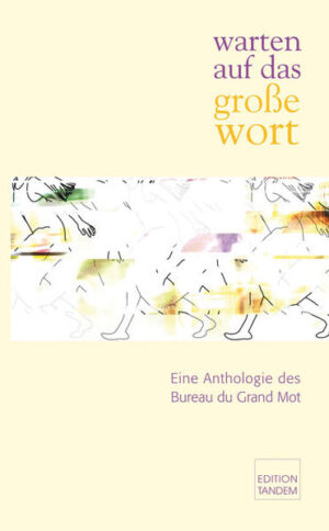 Mit der Anthologie warten auf das große wort tritt das Kunstkollektiv Bureau du Grand Mot zum ersten Mal eine größere gemeinsame Reise an: die literarische Reise zwischen diesen beiden Buchdeckeln. So trifft man unterwegs auf Kindheitsbilder und Generationenkonflikte - bunte Mosaiksteinchen am Wegrand der Sprache