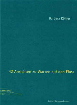 Im Sommer 2016 zog Barbara Köhler für 2 Monate nach ­Castrop-Rauxel, als eine Art Schmuckeremit: in die bewohnbare Skulptur »Warten auf den Fluss« der Rotterdamer Künstlergruppe »Observatorium«, um dort auf die seit Jahren nicht mehr vorbeifließende Emscher zu warten. Aus ihrem Warten, Beobachten und Betrachten sind 43 Neunzeiler entstanden, ein Buch, das von Deindustrialisierung und ›Renaturierung‹ spricht, von der örtlichen Brache und einem toten Fluss, dessen Geschichte und Geschichten, von Realitäten und Utopien, von Landschaften und Technik, einer von Menschen immer wieder neu gemodelten Geografie. Gespräche mit anderen Besuchern und den Machern der Skulp­tur hinterließen fremdsprachige Spuren im Text, lassen ihn zu einer Bewegung zwischen Sprachen geraten, zwischen falschen Freunden und richtig hilfreichen Missverständnissen, zwischen kruder Beschreibung und poetischer Reflexion werden Grenzen fließend, dass Unerwartetes eintreten kann. »42 Ansichten zu Warten auf den Fluss« ist ein leichtfüßig dichter Text über das Warten, das Fließen, die Zeit, den Tod - und natürlich auch über das Ruhrgebiet, über den möglichen, unmöglichen Umgang der Menschen mit Natur.