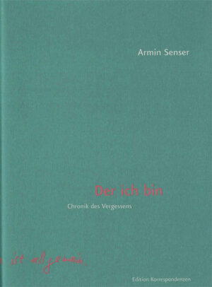 Das Ereignis, um das Armins Sensers neues Buch kreist, liegt dreißig Jahre zurück: der Selbstmordversuch des Bruders. Nach Jahren des Vergessens brechen 2017 plötzlich Erinnerungen an jenen Tag auf, und der Autor versucht zu rekonstruieren, wie das damals genau war. Was außer sein Zittern beim Halten der rauen Hand des weinenden Bruders im Spital ist ihm sonst noch in Erinnerung? Wie fühlte sich das damals an? Und wieso hat er den Kontakt zum Bruder ­verloren? Kontrastiert wird diese Erinnerungsarbeit von aktuellen Medienberichten über Terroranschläge, Selbstmordattentate und Naturkatastrophen - jener Bilderflut, die letztlich nicht Anteilnahme, sondern Distanz schafft zum Horror, von dem sie berichtet. »Auf der Flucht ermordete Menschen, die keine Namen haben. Kinder, die bloß als Zahl erscheinen. Als Kadaver. Als Satz. Als Überschrift. Schlagzeile.« Armin Sensers Der ich bin bewegt sich gekonnt zwischen persönlich erlebten und medial vermittelten Katastrophen, dem erinnerten Schrecken, dem man nicht entkommt, und dem alltäglichen, pervertierten Schock, der oberflächlich bleibt, und verhandelt so die Frage nach dem Sinn von Schrecken, Leiden und Vergessen neu.