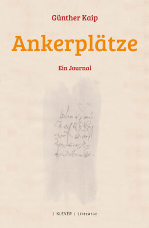 „Ihr solltet euch nicht auf ein Zweitleben verlassen und dass die Länder auf den Sternen ihre Namen behalten werden.“ So die Warnung des „Einheimischen“, der in Günther Kaips Journal der Heimsuchungen die Ankommen den an ihre Geschichte erinnert, in der sie mitspielen können. Aber: „Nur die wenigstens können sich daran erinnern, dass sie in der Geschichte mitspielen, die direkt in die Endlosschleife in ihrem Hirn mündet, tausendfach verfeinert, ein sich ständig erweiterndes Kreuzworträtsel, gewichtslos, nicht fassbar.“ Ankerplätze verzeichnen Orte, an denen wir uns verankern könnten. Eine gewisse Rolle spielen dabei der Einheimische, die Masseurin, der Frisör und der Nachbar im Garten, mit dem Gewehr im Anschlag ... Erzählt wird die Geschichte unserer Ankunft als Versinken im Tag.