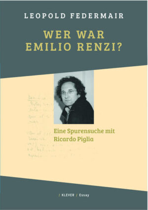 Von einer schweren Nervenkrankheit gezeichnet, widmete sich Ricardo Piglia, einer der wichtigsten Autoren Argentiniens nach dem Zweiten Weltkrieg, am Ende seines Lebens der Herausgabe seiner bisher unver­öffentlichten Tage­bücher, die er im Alter von sechzehn Jahren begonnen hatte. Leopold Federmair - als Übersetzer von Piglias Büchern für die Rezeption im deutsch­sprachigen Raum (Verlag Klaus Wagenbach) mitverantwortlich - begibt sich auf die Spuren des jungen Piglia bzw. dessen Alter Ego Emilio Renzi und unternimmt über seine Lektüre der Tagebücher eine Einführung in Piglias Werk. Ausgehend von Piglias Strategien der „Selbstver­frem­­dung“, beleuchtet er Figuren der Fiktion (der Terrorist, Ganove, Kommissar, Verschwundene ...), um am Ende die Frage zu beantworten: Ricardo Piglia, ein Autor des 21. Jahrhunderts?