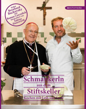 Roman Czeczelich, Gastronom und Unternehmer sowie Pächter des Stiftskellers Klosterneuburg und Prälat Bernhard Backovsky, Propst des Stiftes Klosterneuburg, verbindet die Liebe zum Kochen. Immer wieder tauschen sie sich aus, was traditionelle Gerichte und deren Zubereitung betrifft. So reifte der Entschluss, gemeinsam ein Kochbuch herauszugeben, das beider Lieblingsrezepte enthält. Die Rezepte sind bewusst bodenständig gehalten, leicht umsetzbar und für Jeden und Jede einfach zum Nachkochen. Neben den köstlichen Rezepten bietet das Buch eine kulinarische Bilderreise - fotografiert von Sabine Hauswirth - mit Blick in den wunderbaren Mittelaltertrakt des Stiftes. Man besucht gemeinsam mit Roman Czeczelich und Prälat Bernhard Backovsky die Kräutergärten des Stiftes Klosterneuburg und erfährt wissenswertes über die Heilwirkung von Kräuter und Gewürzen. Der Besuch des Marktes mit einem Kalender für saisonales Kochen und ein Abstecher ins beeindruckende Weingut des Stiftes runden den kulinarischen Rundgang ab.