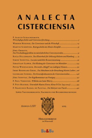 Analecta Cisterciensia 65 (2015) | Bundesamt für magische Wesen