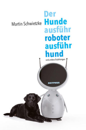 Was war zuerst da, der Hund oder sein Herrchen? Während es herrenlose Hunde wie Sand am Meer gibt, sind hundelose Herrchen eher selten. Ein junger, aufstrebender Wissenschaftler ist überzeugt, für dieses Ungleichgewicht eine einfache Lösung gefunden zu haben: einen Roboter. Ausgestattet mit einer Ausdauer, von der Menschen nur träumen können, wird der Prototyp an einem niedlichen Familienhund erprobt, um anhand der Praxis eventuell nötige Nachbesserungen zu eruieren. Doch was passiert, wenn in so einer Testphase der Entwickler eines Roboters plötzlich verschwindet, weil er zum Beispiel von einer Reise nicht mehr zurückkehrt? Solchen und anderen abwegigen Fragen - etwa welcher der kürzeste Weg vom Creative-Writing-Kurs zum Literaturnobelpreis ist oder wie unsere heutige Welt aussähe, wenn sie sich so entwickelt hätte, wie man sich das vor einigen Jahrzehnten vorgestellt hat - widmet sich der Erzählband Der Hundeausführroboterausführhund von Martin Schwietzke.