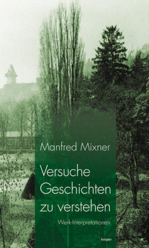 Im Buch „Verstrickt in Geschichten“ (2012) sind Texte von Manfred Mixner versammelt, die die Entfaltung seines literarischen Bewusstseins dokumentieren - es war seine erste Veröffentlichung in der edition keiper. Der Band „Geschichten von Anderen“ (2016) enthält seine feuilletonistischen Arbeiten, mit denen er einzelne Autorenpersönlichkeiten und ihre Art zu schreiben charakterisiert hatte. In diesem dritten Theorie-Band mit dem Titel „Versuche Geschichten zu verstehen“ sind nun die meisten seiner sehr eigenwilligen literaturwissenschaftlichen Werk-Interpretationen (Romane, Dramen, Lyrik und Hörspiele) vereint.