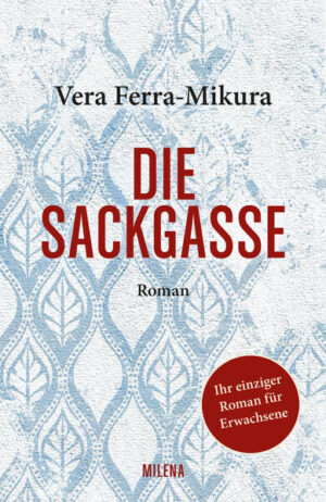 Ohne die Stadt und die Zeit, in der der Roman spielt, explizit zu nennen, erzählt Vera Ferra die Geschichte der Familie Kleist, die unter ärmlichen Bedingungen in einem Zinshaus am Ende einer Sackgasse lebt. Auf engstem Raum lebt die Witwe Kleist mit dem Sohn Rupert und den Töchtern Luise und Fanny. Während die Kinder Wege aus der Armut suchen, verzweifelt die Mutter zunehmend an der Unüberwindlichkeit des sozialen Milieus und der geringen Aussicht auf die Verbesserung der wirtschaftlichen Lage. Unausgesprochen wird klar, dass der Roman im Wien der unmittelbaren Nachkriegszeit spielt und das Haus in der Sackgasse eine Metapher für die Situation Österreichs nach 1945 ist. Die Hausgemeinschaft funktioniert noch immer wie ein Spitzelstaat, in dem willkürliche Anschuldigungen katastrophale Folgen für einzelne Bewohner haben können. Normabweichungen wie etwa ein Schwangerschaftsabbruch werden gesellschaftlich gnadenlos sanktioniert. Neue alte Heilsversprecher versuchen die Jugend wieder zu locken, um sie einer Ideologie zu unterwerfen. Vera Ferras Roman ist eine genaue, offene, mitunter brutale und sprachlich klare Analyse der österreichischen Nachkriegsgesellschaft, die allerdings auch Möglichkeiten der Emanzipation aufzeigt. „Ein unklarer oder negativer Schluss hinterlässt Mutlosigkeit“, schrieb sie einmal. „Nicht einmal der erwachsene Mensch, der stärker ist als das Kind, kommt ohne Illusionen aus.“