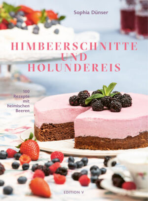 In   „Himbeerschnitte   und   Holundereis“   darf   ich meine       beiden       größten       Leidenschaften kombinieren:   das   Backen   und   die   Biologie.   Ichverrate   meine   liebsten   Rezepte   mit   Beeren   aus den   heimischen   Wiesen   und   Wäldern   und   gebe einen   Einblick   in   deren   Botanik.   PersönlicheErzählungen   und   die   Liebe   zum   Detail   zeigen meine   unerschöpfliche   Freude   und   Begeisterung für   das   Schöne   in   nächster   Umgebung.   EinSinnerlebnis für Gaumen und Auge!