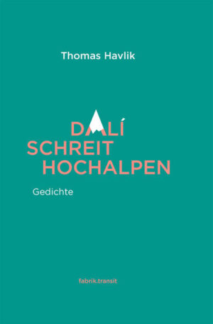 "Dali schreit Hochalpen", der neue Lyrikband von Thomas Havlik, ist in 6 Zyklen unterteilt - “Vögel sind Möbel, Vögel sind Blume”, “Gaumensichtfeld”, “Standuhrensäfte”, “Sprechfunk vom Ufopunk im Schlaf”, “Die Wahrsch-Quappe”, “Träumt Azteken” - mit wechselnden, aber auch weiter wandernden, aufeinander aufbauenden Motiven und Surrealitäten, sonettähnlicher, psychedelischer Language-Tropfen, die laut gelesen ihre größte Wirkung entfalten. “Rhythmus und Klang” - vielleicht als Gegenmittel zum manipulativen Einsatz politischer Rede oder Schein-Bedürfnisse triggernder Werbung