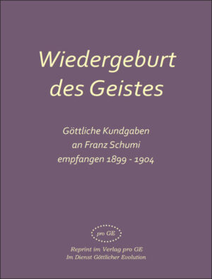 Die Gottheit offenbarte sich durch Franz Schumi sowohl zu allgemeinen religiösen Themen, zu Fragen der Bibelauslegung und der Situation der Kirchen, als auch zu Menschen, deren Aufgabe und Wirken in direktem Zusammenhang mit ihrem göttlichen Auftrag standen. Dieses Gebetbuch beinhaltet eine umfangreiche Sammlung an Morgen-Gebeten, Tischgebeten, Tagesgebeten, Abendgebeten und allgemeinen Gebeten, sowie verschiedene Vater-Unser-Gebete samt einer grundlegenden Aufklärung über den Ursprung und verschiedene Fassungen des Vater-Unser-Gebetes. Übersichtlich und gut eingeteilt sind alle Kapitel und Gebete ein einfacher und doch umfassender Wegweiser für alle Menschen auf der Suche nach Gott, innerem Frieden und der Wiedergeburt des Geistes. Ein guter Teil dieses Buches sind weiters grundlegende Aufklärungen und Beschreibungen über Pflanzen, menschliche Tugenden, Liebe, Glaube und Gebete, sowie einfache Anleitungen von Jesus an die Menschen zu liebevollem Umgang miteinander.