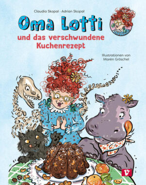 Lottis lustige Geschichten: Kinderbuch über eine ganz besondere Oma Wenn ihre Enkel zu Besuch kommen, will Oma Lotti selbstverständlich ihren Spezial- Kuchen backen - das Rezept ist streng geheim! Leider ist es nicht nur geheim, sondern auch verschwunden ... vielleicht hat ihr magisches Haus es versteckt? Die ungewöhnliche Großmutter läuft von einem Zimmer ins nächste, befragt ihre sprechenden Tiere und stellt das Haus auf den Kopf. Das Kuchenrezept bleibt einfach unauffindbar. Erst als Lotti notgedrungen einen Kuchen kaufen will, wird sie an das sichere Versteck erinnert. Ein magisches Haus voll skurriler Details: Auf den Bildern gibt es viel zu entdecken Witziges Kinderbuch ab 4 Jahren, dass auch den Vorlesenden Spaß macht Mit köstlichem, aber geheimen, Schokolade- Mandarinen- Nuss- Kuchenrezept Bilderbuch mit Tieren, einer Oma, die gern auf Abenteuerreisen geht, und einem sehr speziellen Haus Schlafkater, reimendes Nilpferd und reiselustiger Lederkoffer: Lotti lebt ihre Individualität! Auf zu Oma! Fantastische Geschichte über Vorbereitungen für einen Enkel- Besuch Als ihre Enkel Boris und Lila im magischen Haus ankommen, hat es Oma Lotti zum Glück doch geschafft, ihren leckeren Spezialkuchen zu backen. Der schmeckt übrigens am besten, wenn man ihn auf einem Saurierskelett isst! Schließlich ist in der farbenfrohen Welt von Lotti alles ein bisschen anders, aber immer lustig und voller Überraschungen.Das Mutter- Sohn- Team Claudia und Adrian Skopal hat eine kunterbunte, turbulente Geschichte über eine super Oma und ihr magisches Haus geschaffen. Ein Riesenspaß für große und kleine Leser:innen!