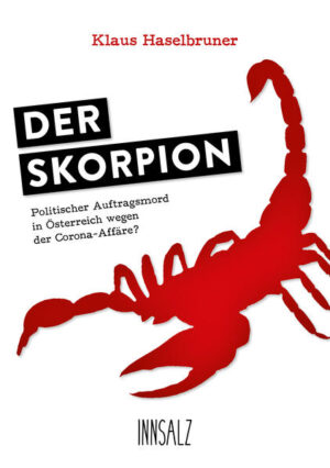 In der Phase politischer Verwirrungen, Sorgen um Gesundheit, Wirtschaftskrise und politischer Spannung erscheint das Gespenst des politischen Mordes. Wer hat Schuld? Und wer weiß davon, was hinter den Kulissen gespielt wurde? Weltmächte pokern um den Sieg als pharmazeutischer Retter der Welt und die Frage steht im Raum: Wer hat was verschwiegen? Müssen Beweise verschwinden? Und gibt es ihn, den Skorpion? Lebt so einer, der mordet um der Menschheit Gutes zu tun und dem Frieden zu dienen? Heiligt das Ziel die Mittel? Und kann es politische Morde in Österreich geben? Der Skorpion. Kommt dieser selbstgerechte Richter für die Demokratien ins Wanken? Viele Fragen. Gibt es Wahrheiten? Oder schieben wir auch manche Tatsache als Verschwörungstheorie einfach beiseite.