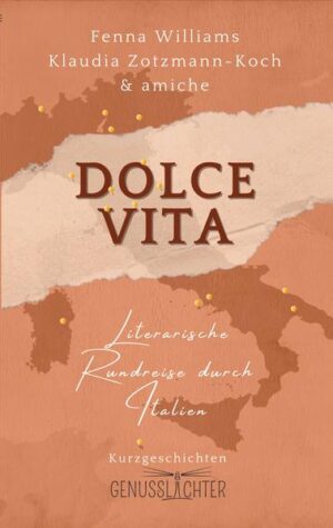 Amore, Amaretti und die Mafia! Italien ist laut und aufregend, leise und leidenschaftlich, klassisch und modern. Unsere Autorinnen nehmen Sie mit auf eine spannende Reise durch die Regionen rund um den Stiefel. Es gibt viel zu erzählen! Jede Gegend bietet andere Sehenswürdigkeiten und eigene Genusslichter. In 16 Kurzgeschichten entdecken wir lokale Eigenheiten und kulinarische Genüsse. Einzigartig und berührend. Manchmal tödlich. Ob faszinierende Felsenwohnungen, aromatischer Wein oder rätselhafte Traditionen, eine literarische Rundreise, so vielfältig wie Italien selbst. Denn wer liebt es nicht, das besondere Flair dieses Landes. Das berühmte Dolce Vita … Gönnen Sie sich einen Caffè, einen Spritz, ein Glas Prosecco und genießen Sie dabei Geschichten aus einem Land, in dem nicht nur die Zitronen blühen.