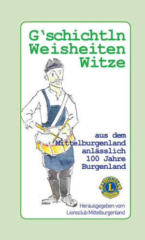 Hundert Jahre Alltagssituationen, Gesellschaftliches und Geschichtliches aus dem österreichischen Mittelburgenland. Kurze Geschichten, charmante Anekdoten, aufgelockert von einigen Witzen. Bunte Illustrationen erwecken den Inhalt zum Leben. Die heiteren Mundart-Gedichte eignen sich besonders zum Vortragen. So manche Geschichte scheint zweimal auf: einmal in Mundart und einmal auf Hochdeutsch, zum Beispiel „Die neigrigi Nochbarin“ - „Die neugierige Nachbarin“. Andere unterhaltsame Kurzgeschichten tragen Titel wie „A Wintertog im Burgenland“ und „Die Resl-Muam und das Bier“. Insgesamt sind es 62 Schmankerl, zusammengetragen von Mitgliedern des Lionsclubs Mittelburgenland. Mit dem Reinerlös dieses Buches unterstützt der Verein Sozialprojekte.