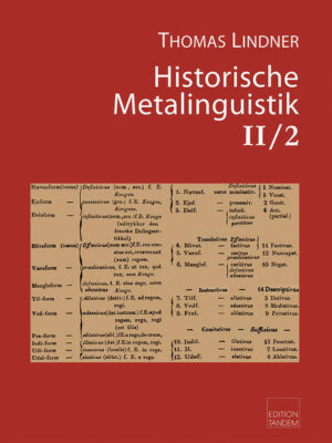 Historische Metalinguistik Band II/2 | Bundesamt für magische Wesen