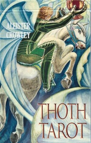 Le Tarot de Thoth fut conçu par le célèbre ­philosophe occulte Aleister Crowley (1875-1947). ­L’artiste chargé de sa concrétisation fut Lady Frieda Harris (1877-1962), qui peignit les ­cartes durant les premières années de la ­Seconde Guerre ­Mondiale, de 1938 à 1942. Lady ­Harris dut peindre plusieurs versions de certaines ­cartes avant que Crowley ne les approuve. Bien que peu au fait du Tarot et de son symbolisme, son génie ­artistique sut donner vie aux visions et aux concepts de Crowley. Le jeu qui résulta de cette démarche réussit à exprimer ses idées et ses ­enseignements ésotériques, les rendant ­intuitivement accessibles à tout un chacun. Les cartes furent tout d’abord présentées dans le dernier chef-d’œuvre de Crowley, Le Livre de Thoth, avant que d’être enfin publiées, sous forme de jeu, en 1971.