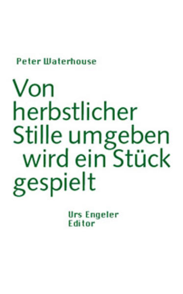 Peter Waterhouse hat ein langes Poem für vier Sprecher, geschrieben, ein Spiel der Imagination oder Sprache mit den Dingen und Menschen, ein Spiel der Veränderung und Wandlung, damit eines dem andern gleich sein kann, ein Spiel mit dem Spiel des Theaters, mit dem Licht von Mond und Scheinwerfer, von Bühne und Wiese, ein Spiel der Klangwirkung und Klärung, ein Spiel auf Leben und Tod, bei dem viel gelacht wird und auch etwas nachgedacht und vieles 'keine Rolle spielt': ein Stück Freiheit also. 'Es geht einem bei der Waterhouse-Lektüre so, wie es Lichtenberg notiert hat (für eine andere Profession bzw. Tätigkeit): Bei planlosen Streifzügen stöbert man oft das beste Wild auf. Mit absichtslosem Herumstöbern und Hereinschnuffeln kommt man jedenfalls bei Waterhouse zu reichstem Ertrag: zur Bekanntschaft mit den wunderlichsten Texten, diffizilsten Fragestellungen und feinsten Einsichten.' (Jörg Drews)