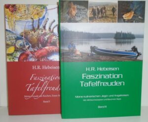 Mit diesen spannenden und unterhaltsamen Büchern lässt es sich schwelgen, wie man sich und andere auf kulinarische Art verwöhnen kann. Reisen, Erlebnisse, zahlreiche einmalige und weltbeste Rezepte runden dieses einmalige Werk ab. Und Outdoor-Rezepte, die man/frau wissen muss. Ein faszinierendes Lebenswerk des Schweizerischen Gourmets, Jäger und Fischers Hebeisen. Faszinierender kann man eine Autobiographie auch nicht schreiben.... Ein besonderes Geschenk für sich und Ihre Freunde !