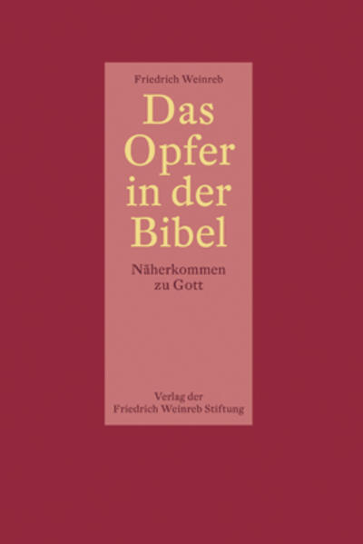 Das Opfer gehört zu den weitgehend unverstandenen Geschehnissen in der Bibel, obwohl es die Erzählungen von der Genesis bis zur Apokalypse massgeblich bestimmt. Weinrebs von jüdischer Überlieferung inspirierte umfassende Darstellung lässt das Geheimnis biblischen Opfergeschehens als Gegenwart im eigenen Handlungsleben erfahren.