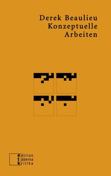 Derek Beaulieu ist einer der aktivsten Repräsentanten der internationalen, konzeptuellen Literatur. Dieser Band zeigt eine Auswahl seiner bekanntesten Arbeiten.