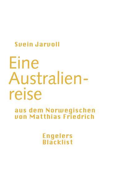 Svein Jarvolls einziger Roman "Eine Australienreise", 1988 erstmals publiziert und seitdem als einer der wesentlichen Texte der norwegischen Postmoderne gelesen, erzählt zwei aufeinander zulaufende Geschichten: die des norwegischen Odysseus Mark Stoller, dessen Reisen ihn von der spanischen Provinz Valencia über Irland nach Italien und schliesslich nach Australien führen, und die der Australierin Emmi, die sich zusammen mit ihrer Freundin Alice auf den Weg zur Hütte ihres Vaters Buster macht, um dort auf ein Buch über den norwegischen Australienfahrer Magnus C. Ztlohmul zu stossen. Beide Geschichten arbeiten an einer neuen Kosmologie, die die vertikale Struktur der Commedia Dantes in eine horizontale Ordnung verkehrt. Alle Figuren, seien es Mark, seine dänische Geliebte Lone, oder die Alchemisten, Chronisten, Vaganten und Fabelwesen, denen sie auf ihren Reisen begegnen, sprechen in einer Sprache, der ihr eigener Tod schon eingeschrieben ist. Aber sie sind nicht berauscht vom Sterben, sondern vom Leben, das sich gerade in seinem begrenzten zeitlichen Umfang in Ekstasen der Sinnlichkeit entfaltet. "Eine Australienreise" bietet eine Auseinandersetzung mit der europäischen Kulturgeschichte des Todes und reicht von griechischen Dichtern über Dante und Joyce bis hin zu Listen erfundener Bücher, surrealistischen Dialogen oder eingeworfenen Gedichten: ein Füllhorn an Texten, das keine richtige und doch nur richtige Deutungen anbietet.