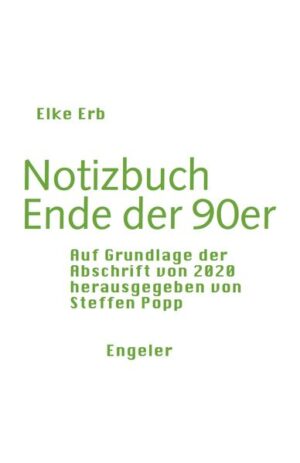 Dass ihre Gedichte vielfach auf Tagebuchnotizen zurückgehen, hat Elke Erb oft beschrieben. "Gedichte und andere Tagebuchnotizen", der Untertitel ihres Gedichtbands "Mensch sein, nicht" stellt das besondere Verhältnis dieser beiden Formate in ihrem Werk heraus. Die Arbeit an Notiz- und Tagebüchern begleitet Erbs Schreiben nicht nur, sie ist ein integraler Teil davon. Ihr poetisches "Leben im Kommentar" (Gabriele Wix), jene unablässige Selbstbeobachtung, die mit der Beobachtung des eigenen Verfahrens in eins fällt, ist selbst in ein Leben in der Notiz, in Prozesse (hand)schriftlicher Dokumentation und Reflexion eigener Erfahrung eingebettet. Die beharrliche Suche nach "poesiefähigen" Notaten in zum Teil lange zurückliegenden Aufzeichnungen gehört dazu, die Kunst des Findens, die Transformation der Notiz in den poetischen Text. Wie aber ist es um die Notate bestellt, die nicht gefunden, nicht ins Gedicht geholt werden, die sich ihm aus nicht immer leicht erfindlichen Gründen entziehen, andere Wege gehen? Die Publikation eines Notizbuchs aus den Jahren 1996 bis 1998 zeigt Elke Erbs Blick und Griff vor dem Gedicht, den Arbeits- und Eigensinn der Erbschen Notiz, unnachahmlich wie ihre Poesie.