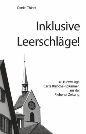 Das Leben in einem Dorf, das in Stadtnähe liegt, ist dem Charakter des Dorfes entsprechend jeweils ganz besonders. Dennoch gibt es Ereignisse, die sich in jedem Dorf dieser Art in der ganzen Region oder im ganzen Land wiederfinden lassen. Die Lektüre dieses Büchleins gibt Einblick in das Alltagsleben der Bürgerinnen und Bürger von Riehen zwischen den Jahren 2010 und 2016. Während der ersten Jahre beschäftigen sich die Texte, die als Kolumnen in der Riehener Zeitung erschienen sind, mit den Problemen und Sorgen der Jugendlichen im Dorf. Danach werden die Themen ausgeweitet, aber es dreht sich alles immer um das Leben in diesem Dorf. Die Auswahl von 40 Kolumnen eignet sich gut für den Nachttisch. Die Geschichten sind maximal 2500 Zeichen lang und enden, bevor man einschläft. Falls sich mal ein Exemplar dieses kleinen Werkes auf einer Gäste-Toilette entdecken lassen sollte, hätten die einzelnen Geschichten wohl die genau dafür geeignete Länge. Viel Lesevergnügen.