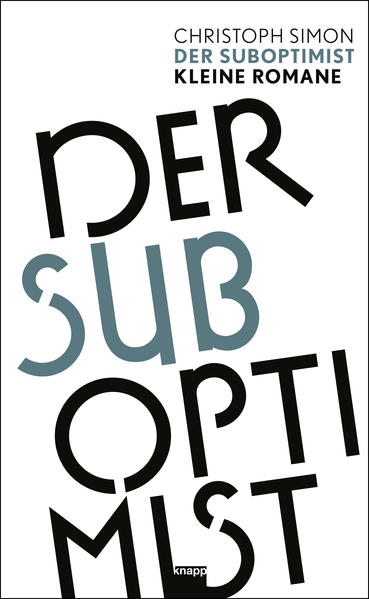 Was man bisher nur hören und sehen konnte, gibt es nun endlich zu lesen. Der Suboptimist versammelt Christoph Simons Solo-Bühnenprogramme. Sie sind unterhaltsam und bezaubernd wie kleine Romane. Christoph Simons Bühnenprogramme sind erfolgreich. Seine Bücher sind es auch. In seinem neuen Buch «Der Suboptimist» vereint der Autor Kabarett und Literatur mit der ihm eigenen Ernsthaftigkeit und Leichtigkeit. Er erzählt von Freunden. Von Serge und Max, zusammengeschweisst dank Interrail und Baywatch. Die Geschichte ist auch eine Liebes- und Kapitulationserklärung an den Alltag, eine Komödie rund ums Geschenk, immer wieder Anfänger zu sein und von vorne beginnen zu dürfen. Alles läuft berauschend bei Simons daheim: Die Kinder erziehen den Vater. Der Vater arbeitet an seiner Reparaturstrategie: «Anschreien, draufschlagen, Sekundenleim». So weit, so zauberhaft. Wäre da nicht dieser Fremde, der auf einmal vor der Tür steht und alles auf den Kopf stellt. Die Geschichte ist aber auch eine romantische Komödie und handelt von zwei Menschen in zwei Welten. Er: Ein Vagabund. Sie: Eine Karrierefrau. Er erhöht mit seiner Gitarre den Umgebungslärm. Sie sitzt von der Liebe enttäuscht im Büro. Tränen tropfen auf den Laptop, was der Tastatur nicht guttut. Also beschliesst er, ihr einen Mann zu finden: den Richtigen für fast alles. Simon spannt in Der Suboptimist den Bogen vom verzagten Ich zum Universum. Drei Menschen im VW-Bus: Sie suchen das Gute und Wahre und finden das Leichte und Katzenkörbe. Der Poet sucht Antworten. Der alte Hippie macht nicht mehr aus jedem Problem ein Problem. Und die Hausärztin stiehlt allen die Show.