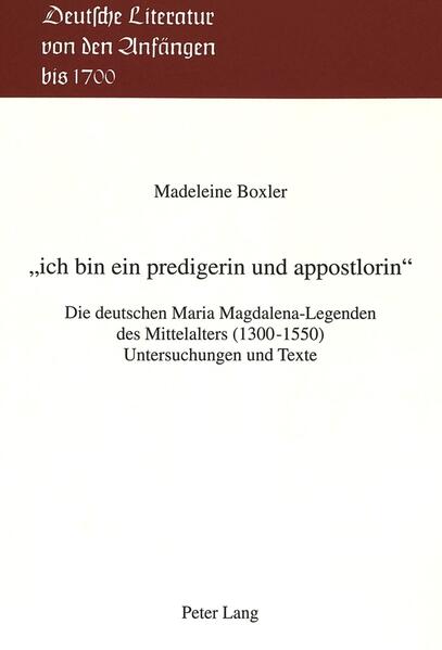 Maria Magdalena ist für die Frömmigkeit des Mittelalters eine der wichtigsten weiblichen Heiligenfiguren. Madeleine Boxlers Untersuchung legt dar, wie sich das Bild der Heiligen von den biblischen Ursprüngen über die Patristik und Exegese des frühen Mittelalters bis in mittelalterliche literarische Texte hinein entwickelt hat. Als wichtigen Kontrapunkt stellt sie diesem Bild die Darstellung Maria Magdalenas in apokryphen und gnostischen Quellen gegenüber und bietet dadurch dem heutigen Publikum die Grundlagen für einen modernen Umgang mit der Jüngerin und Apostolin. Das Buch gibt ausserdem einen umfassenden Überblick über die breite mittelalterliche Überlieferung an deutschen Maria Magdalena-Legenden, deren Texte hier erstmals im Druck vorliegen. An einer ausgewählten Legende aus der Zeit um 1500, die zugleich einen Höhe- und Endpunkt der legendarischen Imagination um Maria Magdalena darstellt, zeigt die Studie exemplarisch Möglichkeiten zur Edition und Deutung der Legenden auf.