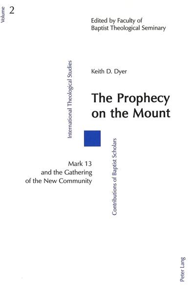 Chapter 13 in the Gospel of Mark continues to repel the assaults of recent exegetical methods. In this attempt, Dyer builds on the efforts of the past four decades and interprets Mark 13 as a speech of Jesus constructed-rather like the Sermon on the Mount-out of diverse traditions to suit the purposes of the author of the Gospel. He argues that the central section of the chapter, vv. 14-21, is best understood as verified prophecy-a 'word of the Lord' about the fate of Jerusalem-incorporated into Jesus' farewell discourse. This was done by Mark after the fall of the Temple in order to re-establish the followers of Jesus as the new community gathered from the four corners of the globe.