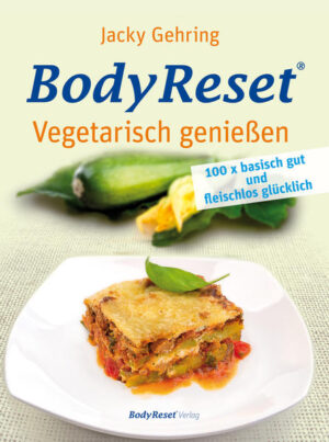 BodyReset ist seit über zehn Jahren eines der erfolgreichsten und nachhaltigsten Programme gegen die Folgen einer zu säurelastigen Lebensweise wie Übergewicht, Haarausfall, Besenreiser und Cellulite. Skandalmeldungen über Gammelfleisch und Deklarationsbetrug, den fragwürdigen Einsatz von Hormonen und Antibiotika und tierquälerische Methoden in der Massentierhaltung lassen immer mehr Menschen über ihr Konsumverhalten nachdenken. Wenn es um die Gesundheit geht, steht heute zweifelsfrei fest, dass Vegetarier schlanker, fitter und glücklicher sind als ihre fleischessenden Zeitgenossen. Die Erkenntnis setzt sich durch, dass wir mit unserer Gesundheit einen hohen Preis bezahlen, wenn wir Lebensmittel konsumieren, die uns zwar satt machen, unseren Körper aber an lebenswichtigen Nähr- und Vitalstoffen mangeln lässt! Jacky Gehring zeigt ihren Leserinnen und Lesern mit ihrem dritten Kochbuch, wie sie auch vegetarisch oder vegan und absolut diätfrei schlank, fit und attraktiv werden können. Das 'Reset' startet mit dem beiliegenden 14-Tage-Ernährungsplan, der Neutralisationsphase. Das heisst: Der Körper wird von Speichern und Deponieren auf Mobilisieren und Loslassen programmiert. Jacky Gehring: Was sind schon zwei Wochen gegen den Rest eines gesunden und vitalen Lebens?