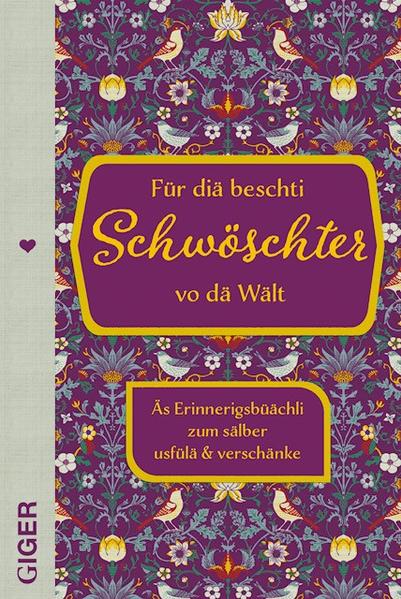 Ein zeitlos schönes und persönliches Erinnerungsbuch zum Ausfüllen und Verschenken, für Geschwister Teilt Eure Erinnerung mit Eurer lieben Schwester und schenkt Freude. Mit liebevollen Eintragungen, Zeichnungen und Fotos denken Kinder an gemeinsame Zeiten mit ihren Geschwistern zurück. Sie bringen nicht nur Erinnerungen, sondern auch Gefühle zu Papier. Angeleitet von kreativen, humorvollen und emotionalen Fragen, zum Zeichnen und Fotos einkleben, entsteht ein wertvolles Buch über die Liebe zur Familie. Ausgefüllt und persönlich gestaltet ist dieses Album das perfekte Geschenk zu jedem Anlass wie Geburtstag, Weihnachten oder andre schönen Momente. Diese Geschenkbuchreihe ist auch noch erhältlich für Mutter, Vater und Bruder.