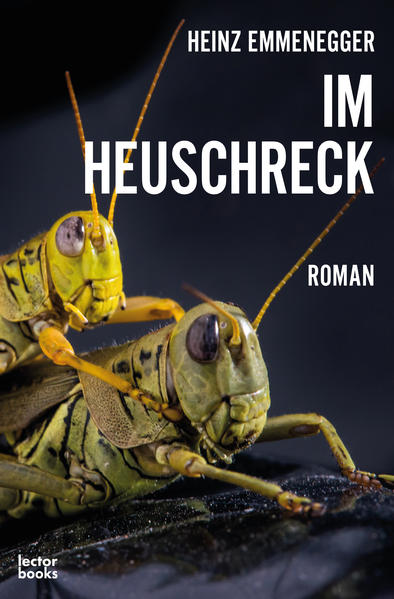 Krimi, surreale Komödie, Fetischroman und philosophisches Kabinett, dies alles und noch viel mehr ist der dritte Roman von Heinz Emmenegger mit dem Titel »Im Heuschreck«. »Im Heuschreck« präsentiert außergewöhnliche Fetische wie die Heuschreckenurne, den Schleichenlurch, den toten Löwen vor Herrn Berchtolds Zelt und sehr seltsame Raumschiffe. »Im Heuschreck« ist Fetischroman, Krimi, Komödie und auch ein Reiseroman durch die Wüste nach Dakar.