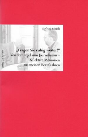 Während Jahrzehnten hat Sigfried Schibli als Kulturjournalist und Musikredaktor unzählige Konzerte und Opern besucht, Gespräche geführt und Texte verfasst - für Zeitungen und Zeitschriften ebenso wie für andere Medien. Fundiertes Wissen und Unbestechlichkeit des Urteils zeichnen seine Veröffentlichungen aus, von der Kurzbesprechung bis zur umfangreichen Darstellung von Alexander Skrjabin und seiner Musik. Wie Sigfried Schibli vom Orgelspiel zum Journalismus gefunden hat, erzählt er in seinen selektiven Memoiren. Dass sie mit einigen Anekdoten gespickt sind, verdankt sich nicht dem Wunsch, um jeden Preis unterhaltsam sein zu wollen