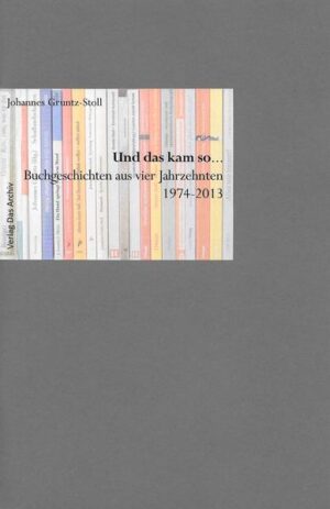 Entstehung und Erscheinen von Büchern haben wohl meist mit Glück und Zufällen zu tun: Schon die erste Idee für eine Buchpublikation fällt einem zu und ist mit Glücksgefühlen verbunden, und wenn die Idee dann Gestalt annimmt und das Buch schliesslich gedruckt und gebunden vorliegt, fühlen sich Autorinnen und Publizisten zweifellos glücklich, auch wenn das Glück gelegentlich durch einen zu spät entdeckten Druckfehler oder einen anderen Makel eine leichte Trübung erfährt... Dabei berichtet der Verfasser aus eigener Erfahrung: Die erzählten Buchgeschichten aus vier Jahrzehnten stellen nicht nur im Verhältnis zu seiner bisherigen Lebensgeschichte eine beträchtliche Grösse dar, sie haben auch mit Blick auf die Erfahrung von Selbstwirksamkeit einen hohen Stellenwert, erweisen sich als Spuren eigener Aktivitäten und sind darum auch Teil der Identität des Autors.